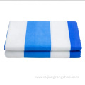 Blue And White Stripes Printed Beach Towel